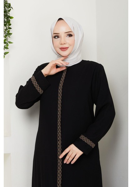 Gündelik Hac ve Umrelik Nakış ve Taş Detaylı Ferace modelleri