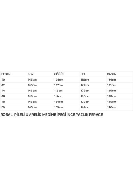 Gündelik Hac ve Umrelik Robalı Medine Ipeği Yazlık Ferace fiyatları