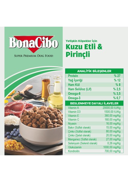 Adult Dog Kuzulu ve Pirinçli Yetişkin Köpek Maması, 4 kg x 2 Adet, Tüm Irklar Için, Doğal, Şeker Içermez indirimleri