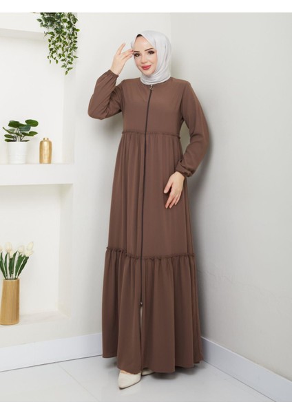 Hac ve Umrelik Büzgü Detaylı Medine Ipeği Ferace fırsatları