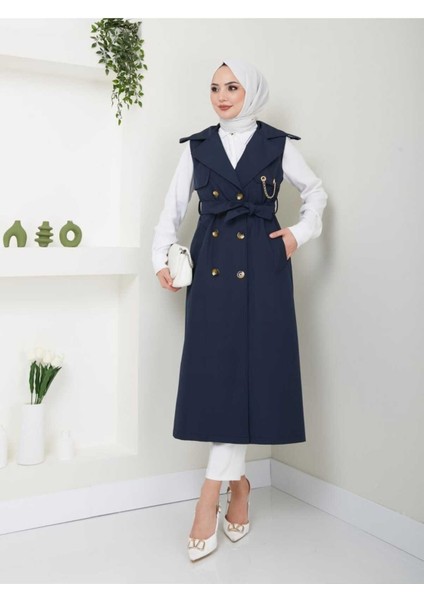 Uzun Yelek Bondit Kumaş GBYELEK0001 indirimleri