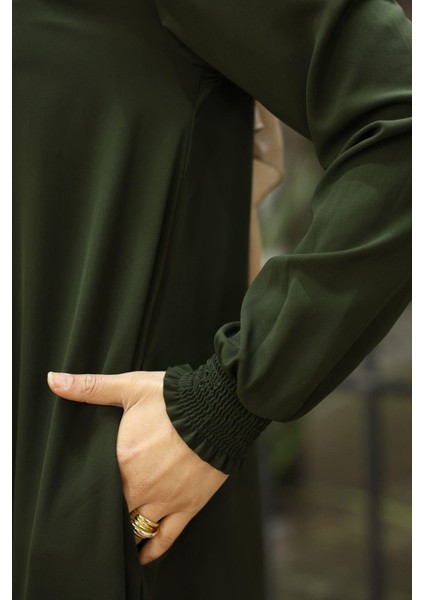 Gündelik Hac ve Umrelik Mevlana Kolu Gipe Dikişli Ferace modelleri