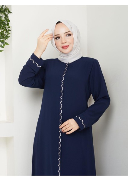 Gündelik Hac ve Umrelik Zincir Nakışlı Ferace modelleri