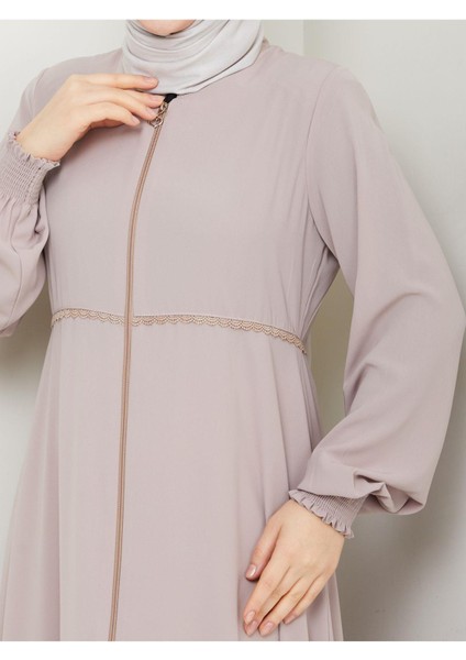 Gündelik Hac ve Umrelik Mevlana Ortası Işlemeli Ferace modelleri