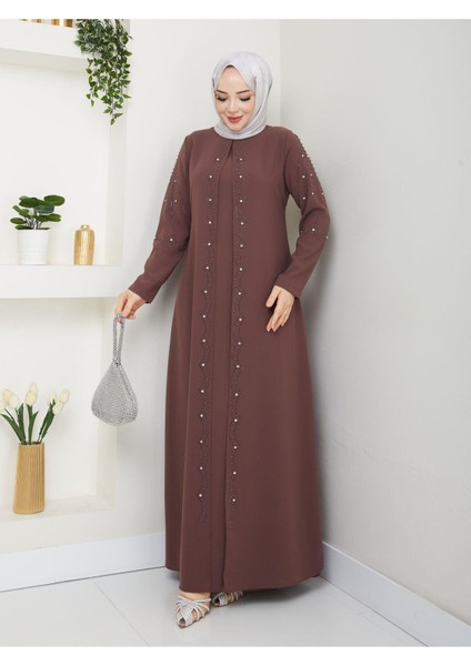 Büyük Beden Tam Boy Pelerinli Anne Elbisesi indirimleri