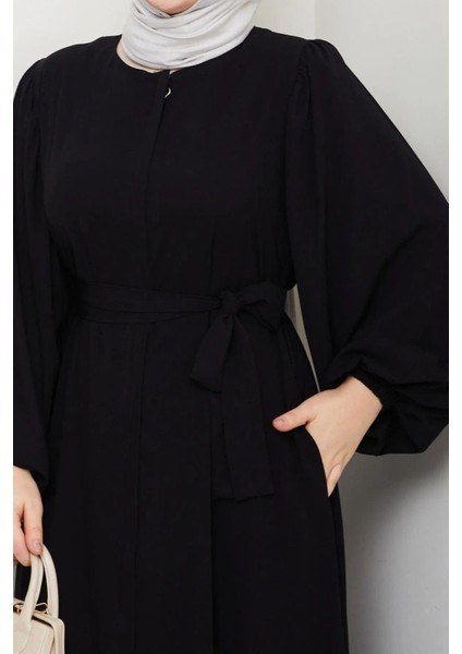 Balon Kol Medine Ipeği Yazlık Ferace modelleri