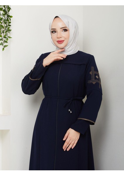 Gündelik Hac ve Umrelik Nakışlı Ferace modelleri