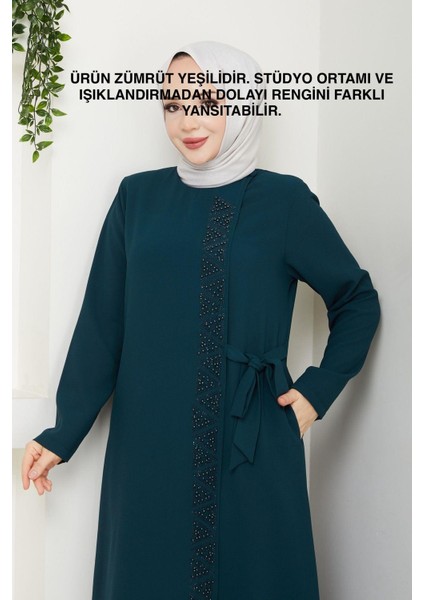 Incili Yandan Bağlamalı Petek Ferace EN2098