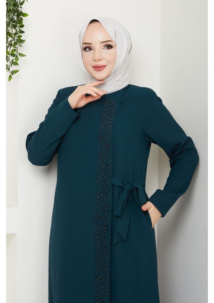 Incili Yandan Bağlamalı Petek Ferace EN2098 fırsatları