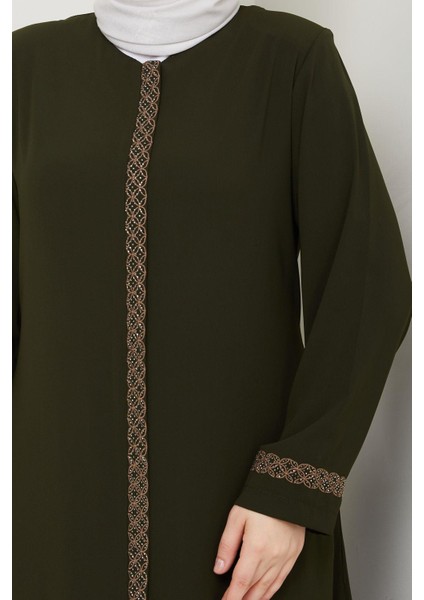 Gündelik Hac ve Umrelik Nakış ve Taş Detaylı Ferace fiyatları