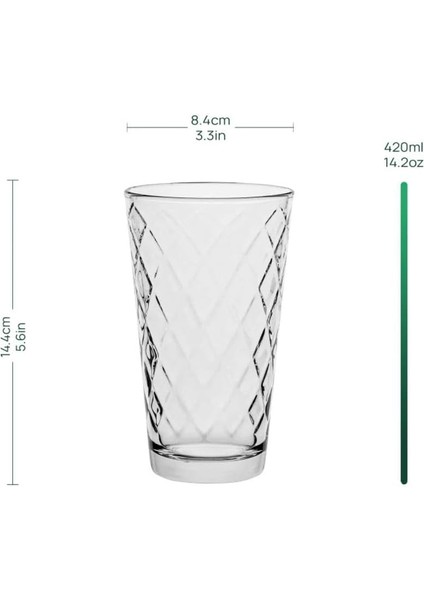 Trend For Home Lotte Uzun Su Bardağı 370 ml Highball, Meşrubat (Polonya) fırsatları