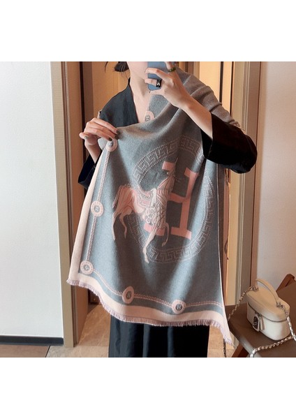 Moda Kadın Eşarp Sıcak Uzun Kalın Şal (Yurt Dışından)