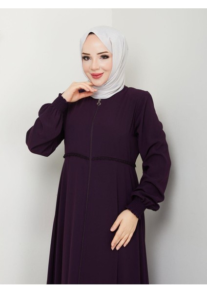 Gündelik Hac ve Umrelik Mevlana Ortası Işlemeli Ferace