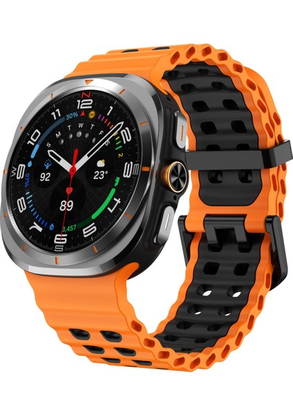 Samsung Galaxy Watch Ultra 47MM / Ultra 2025 Için Kalebol Silikon Kayış (Yurt Dışından)