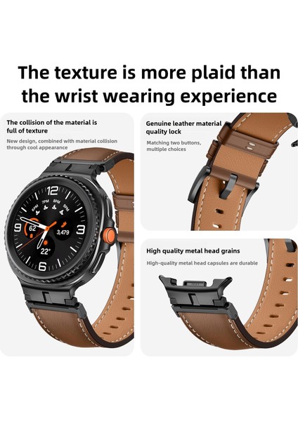 Samsung Galaxy Watch 8 40MM / 44MM Için Deri Saat Kayışı (Yurt Dışından) fırsatları