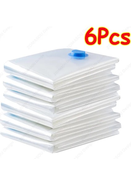1-24PCS Yeniden Kullanılabilir Vakum Depolama Sızdırmazlık Torbaları El Pompası ile Temiz Katlanır, Kıyler Için Vakum Torbası Seyahat Ettirme: 30X40CM/RENK: 6pcs (Sadece Torbalar) (Yurt Dışından)