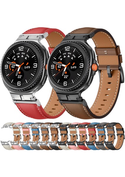 Samsung Galaxy Watch 8 40MM / 44MM Için Deri Saat Kayışı (Yurt Dışından) fiyatları