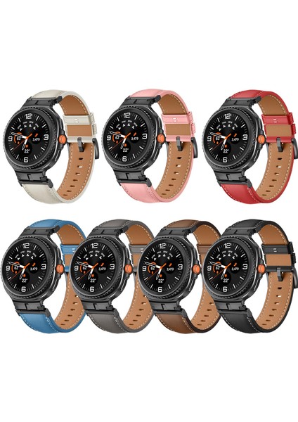 Samsung Galaxy Watch 8 40MM / 44MM Için Deri Saat Kayışı (Yurt Dışından) modelleri