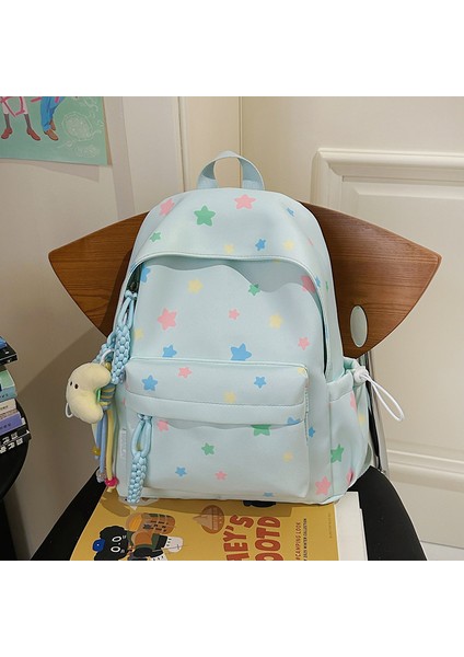 Yeni Okul Çantası Öğrenciler Çocuk Erkek Kız Omuz Çantası Büyük Kapasiteli Karikatür Okul Çantası (Yurt Dışından)