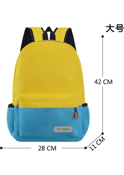 Yeni Öğrenciler Okul Çantası Lise Omuzları Sırt Çantası Büyük Kapasiteli Eğlence Seyahat Çocuk Çantası (Yurt Dışından)