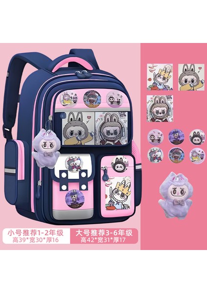 Yeni Yüksek Değerli Küçük Okul Çantası Kızlar Üniversite Öğrencileri Çocuklar Sevimli Anaokulu Çizgili Küçük Sırt Çantası Omuz Çantası (Yurt Dışından)