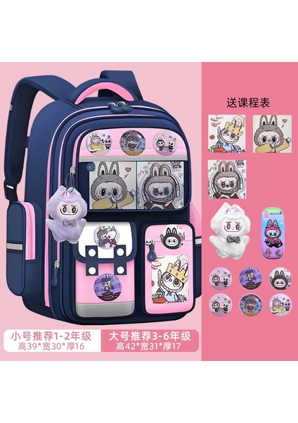 Yeni Yüksek Değerli Küçük Okul Çantası Kızlar Üniversite Öğrencileri Çocuklar Sevimli Anaokulu Çizgili Küçük Sırt Çantası Omuz Çantası (Yurt Dışından)