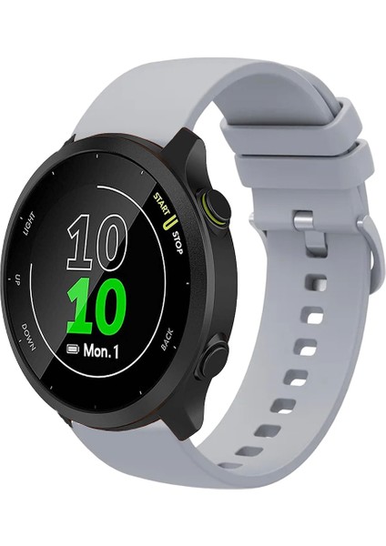 Garmin Forerunner 158 ile Uyumlu Kordon Jel Silikon Tokalı Kayış