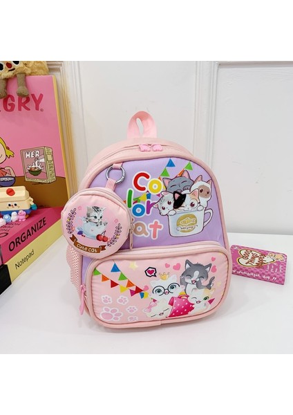 Yeni Okul Çantası Öğrenciler Çocuk Erkek Kız Omuz Çantası Büyük Kapasiteli Karikatür Okul Çantası (Yurt Dışından)