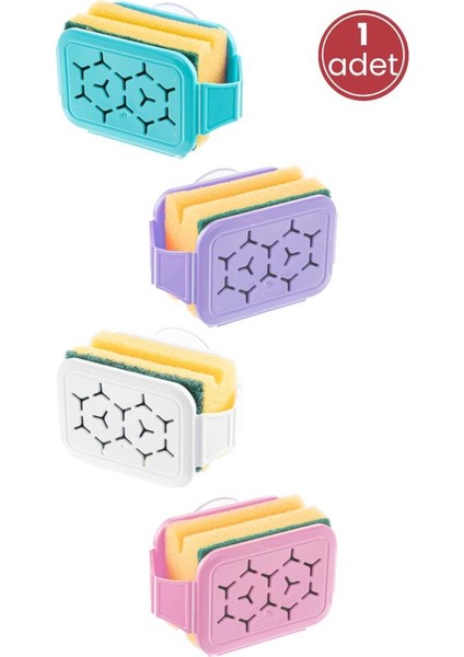 Bulaşık Yıkama 2’li Set, Vantuzlu Bulaşık Süngeri Askısı Tutacağı Sıkacağı + Bulaşık Fırçası Seti modelleri