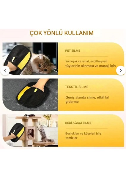 Çift Taraflı Statik Kedi Köpek Tüy Temizleme Eldiveni Giysiler, Mobilyalar ,halılar Için fırsatları