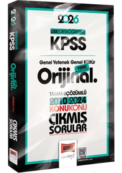 Yargı Yayınları 2026 Kpss Lise Ortaöğretim Gk Gy Orijinal 2010 2024 Konu Konu Çıkmış Sorular