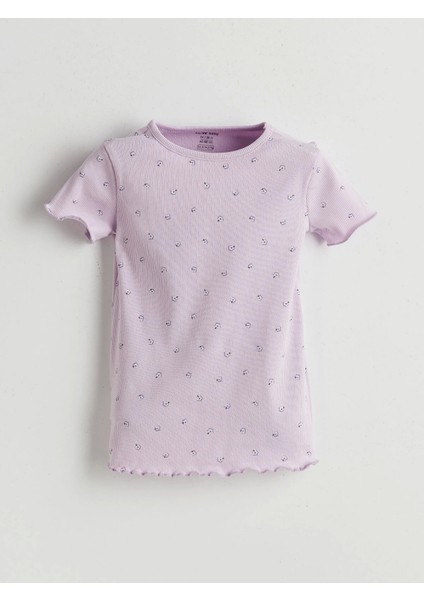 Lcw Baby Lila Çiçekli Kız Bebek Şortlu Pijama Takım fiyatları