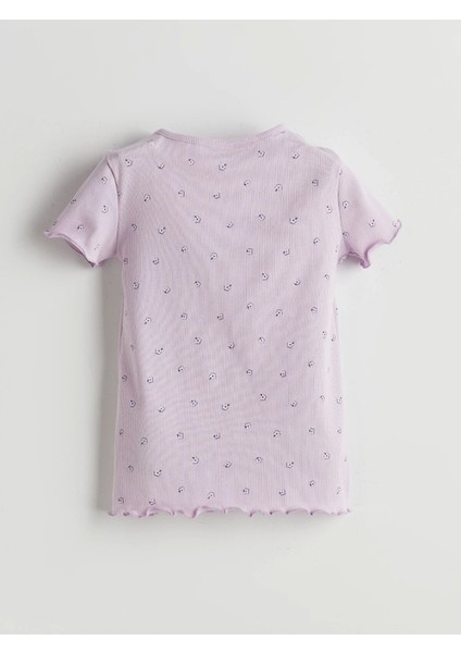 Lcw Baby Lila Çiçekli Kız Bebek Şortlu Pijama Takım modelleri