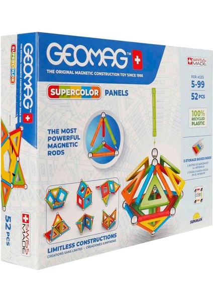 000378 Renkli Manyetik Zeka Oyunu 52 Parça -Sunman