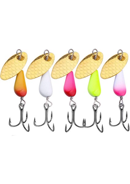 Tek Kancalı Payetli Yol Koşucusu Yemi 5 Renk / Boxçok Renkli (Yurt Dışından)