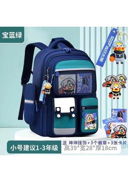 Yeni Okul Çantası Ilkokul Kız Kız Çizgi Film Bir, Iki, Üç Ila Altı Sınıf Sevimli Büyük Kapasiteli Çocukların Omuz Çantası Yükünü Azaltmak Için (Yurt Dışından)