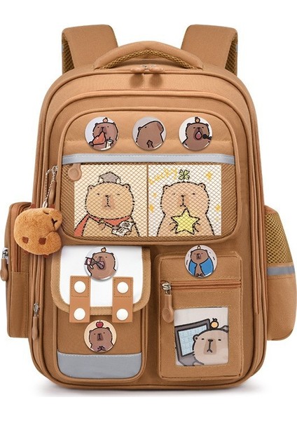 Yeni Öğrenciler Okul Çantası Lise Omuzları Sırt Çantası Büyük Kapasiteli Eğlence Seyahat Çocuk Çantası (Yurt Dışından)