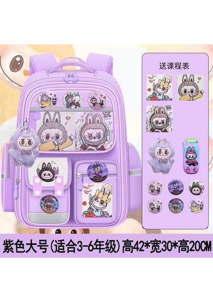 Yeni Yüksek Değerli Küçük Okul Çantası Kızlar Üniversite Öğrencileri Çocuklar Sevimli Anaokulu Çizgili Küçük Sırt Çantası Omuz Çantası (Yurt Dışından)