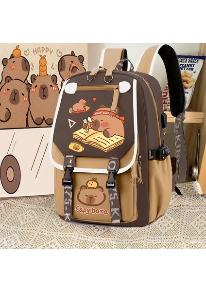 Yeni Yüksek Değerli Küçük Okul Çantası Kızlar Üniversite Öğrencileri Çocuklar Sevimli Anaokulu Çizgili Küçük Sırt Çantası Omuz Çantası (Yurt Dışından)