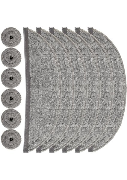 Roborock S8 Maxv Ultra / S8 Max Ultra Robot Süpürge Için 12 Adet Mop Ped Yedekleri Mop Bezi Kenar Mop Pedleri (Yurt Dışından)