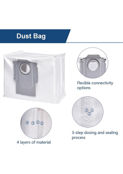 Roborock Q8 Max Q8 Max+ Q5 Pro Q5 Pro+ Yedek Parçalar Aksesuarlar Ana Yan Fırça Hepa Filtre Paspas Toz Torbası (Yurt Dışından) fiyatları