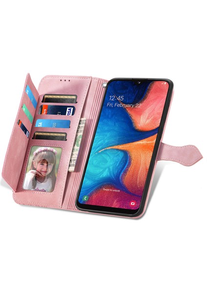 Samsung Galaxy A20E Fermuarlı Kese Manyetik Kart Tutucu ve Bilek Kayışlı Cüzdan Kılıfı Samsung Galaxy A20E (Yurt Dışından) indirimleri