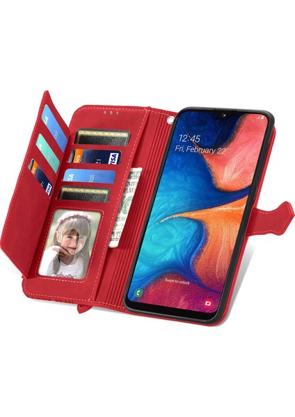 Samsung Galaxy A20E Fermuarlı Kese Manyetik Kart Tutucu ve Bilek Kayışlı Cüzdan Kılıfı Samsung Galaxy A20E (Yurt Dışından) indirimleri