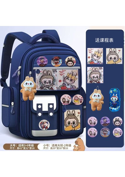 Yeni Yüksek Değerli Küçük Okul Çantası Kızlar Üniversite Öğrencileri Çocuklar Sevimli Anaokulu Çizgili Küçük Sırt Çantası Omuz Çantası (Yurt Dışından)