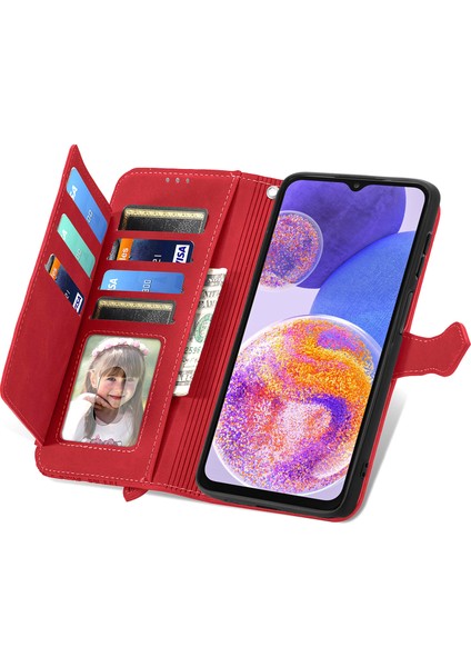 Samsung Galaxy A23 4g/5g Fermuarlı Kese Manyetik Kart Tutucu ve Bilek Kayışlı Cüzdan Kılıfı Samsung Galaxy A23 4g/5g (Yurt Dışından) indirimleri