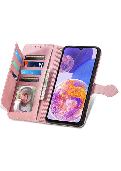 Samsung Galaxy A23 4g/5g Fermuarlı Kese Manyetik Kart Tutucu ve Bilek Kayışlı Cüzdan Kılıfı Samsung Galaxy A23 4g/5g (Yurt Dışından) indirimleri