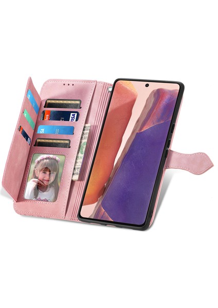 Samsung Galaxy Note 20 Fermuarlı Kese Manyetik Kart Tutucu ve Bilek Kayışlı Cüzdan Kılıfı Samsung Galaxy Note 20 (Yurt Dışından) indirimleri