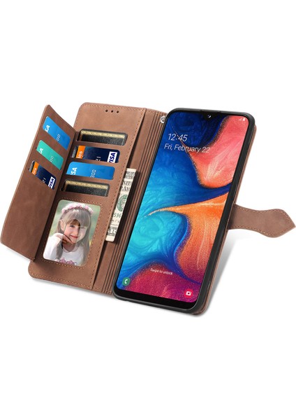 Samsung Galaxy A20E Fermuarlı Kese Manyetik Kart Tutucu ve Bilek Kayışlı Cüzdan Kılıfı Samsung Galaxy A20E (Yurt Dışından) indirimleri