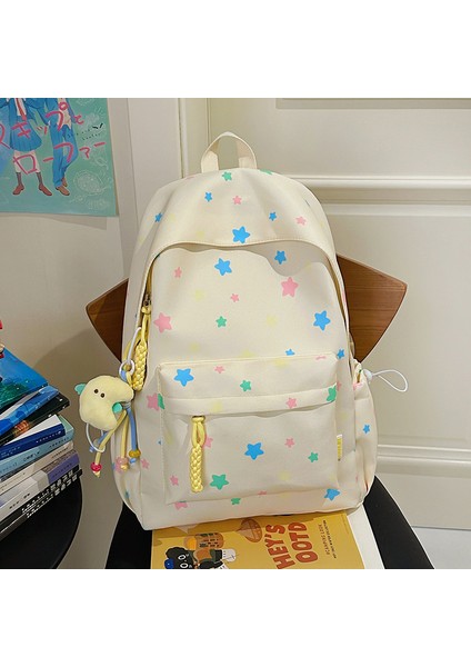 Yeni Okul Çantası Öğrenciler Çocuk Erkek Kız Omuz Çantası Büyük Kapasiteli Karikatür Okul Çantası (Yurt Dışından)