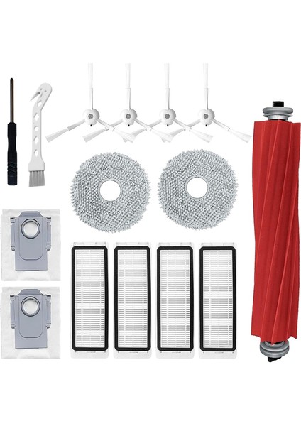 Roborock Q Revo / P10 Elektrikli Süpürge Robot Aksesuarları Için Yedek Parça Ana Yan Fırça Hepa Filtre Paspas Bezi (Yurt Dışından)